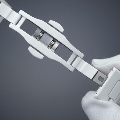 ✨ Arabic Aura – White Luxury Watch