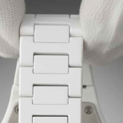 ✨ Arabic Aura – White Luxury Watch